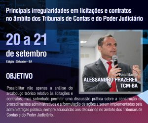 Principais irregularidades em licitações e contratos no âmbito dos Tribunais de Contas e do Poder Judiciário